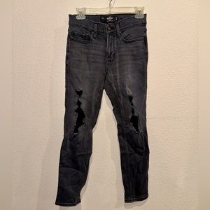 Hollister Guys' Advanced Stretch Destructed Skinny Jean